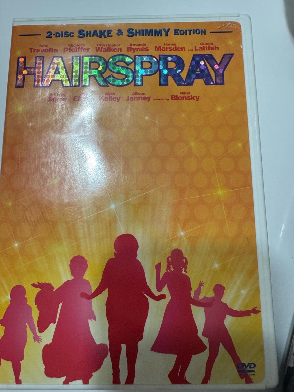 Hairspray DVD — Vibrant Orange & Pink Cover
